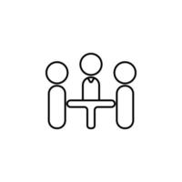 the meeting vector icon illustration