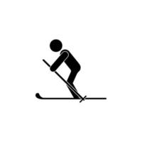 skier vector icon illustration