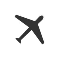 plane isolated simple vector icon illustration