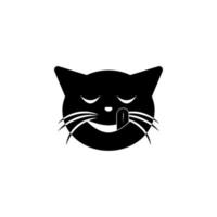 pleased with the language cat vector icon illustration