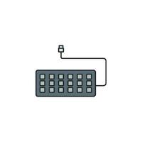 teclado vector icono ilustración