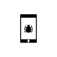 virus in smart phone vector icon illustration