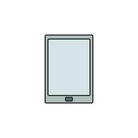 the tablet vector icon illustration