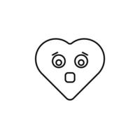 temeroso emoji vector icono ilustración