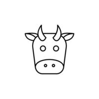 farm cow vector icon illustration