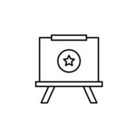 whiteboard, art, design, star vector icon illustration
