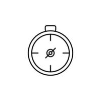 compass line vector icon illustration