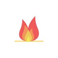 Chemistry, burning color vector icon illustration