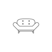 sofa vector icon illustration