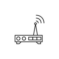 módem, Wifi vector icono ilustración