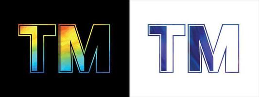 inicial letra tm logo icono vector diseño modelo. prima lujoso logotipo para corporativo negocio identidad