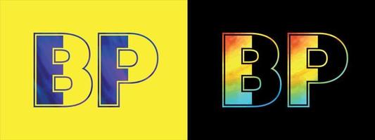 letra bp logo diseño vector modelo. creativo moderno lujoso logotipo para corporativo negocio identidad