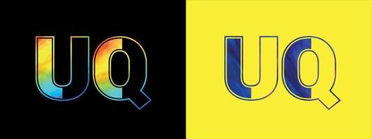 inicial letra uq logo icono vector diseño modelo. prima lujoso logotipo para corporativo negocio identidad