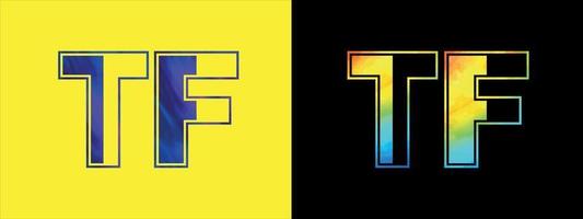 Unique TF letter logo Icon vector template. Premium stylish alphabet logo design for corporate business