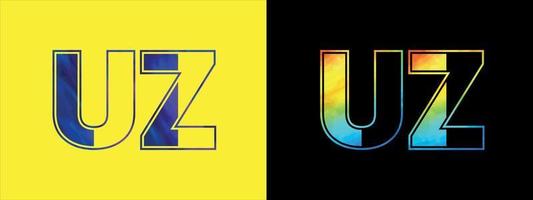 inicial letra uz logo icono vector diseño modelo. prima lujoso logotipo para corporativo negocio identidad