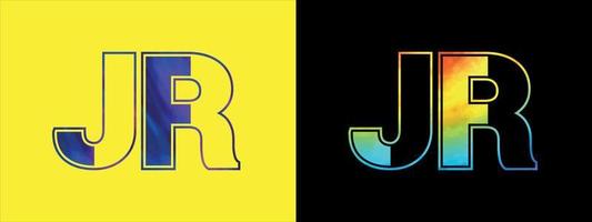 letra jr logo diseño vector modelo. creativo moderno lujoso logotipo para corporativo negocio identidad
