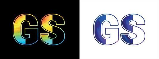 Unique GS letter logo Icon vector template. Premium stylish alphabet logo design for corporate business