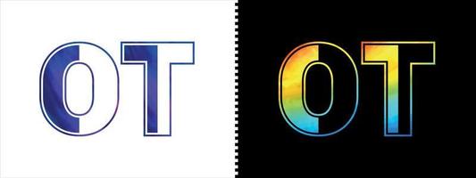 Unique OT letter logo Icon vector template. Premium stylish alphabet logo design for corporate business