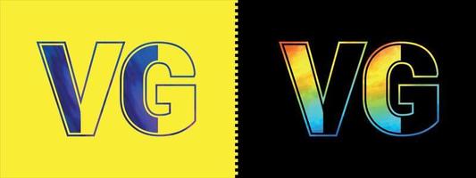 Unique VG letter logo Icon vector template. Premium stylish alphabet logo design for corporate business