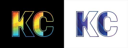 letra kc logo diseño vector modelo. creativo moderno lujoso logotipo para corporativo negocio identidad