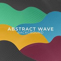 colorful abstract wave background vector