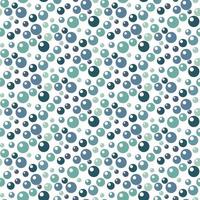 Vector print with a seamless pattern of colored blue bubbles on a white background. Bubbles randomly rise up. Design of vector illustrations for fashionable fabrics, textile graphics, prints
