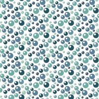 Vector print with a seamless pattern of colored blue bubbles on a white background. Bubbles randomly rise up. Design of vector illustrations for fashionable fabrics, textile graphics, prints