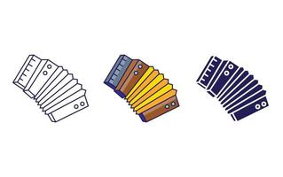 Accordion vector icon