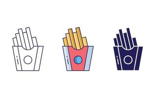 Finger chips vector icon