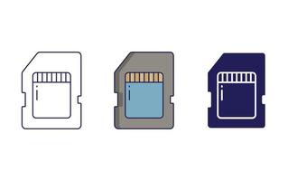 Memory Card vector icon