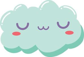 Minty Cloud Illustration vector