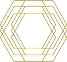 Multi-Hexagon Elegant Logo Element vector