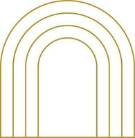 múltiple arco marco elegante logo elemento vector