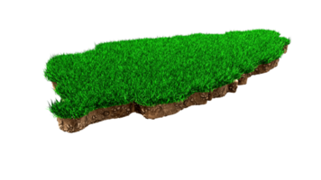 Saint Lucia Map Grass and ground Map texture 3d illustration png