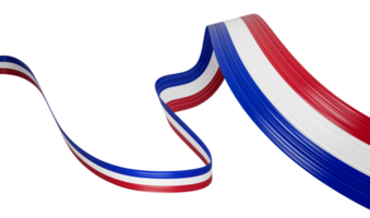 3d Flag Of Paraguay, 3d Wavy Shiny Paraguay Ribbon Isolated 3d illustration png