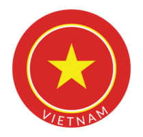 vietnam flagga för klistermärke, knapp design png