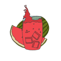 een glas van watermeloen sap png