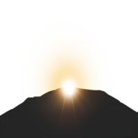 Berg mit Licht bewirken png