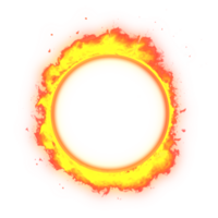 circle fire frame png