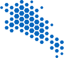 hexagon shape armenia map. png