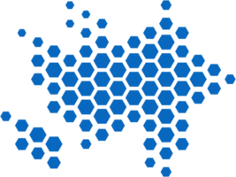 hexágono forma Azerbaijão mapa. png