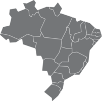 tekening van Brazilië kaart. png