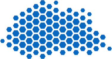 hexágono forma Bután mapa. png