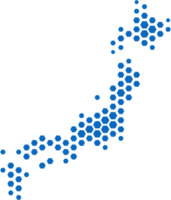 hexagon shape japan map. png