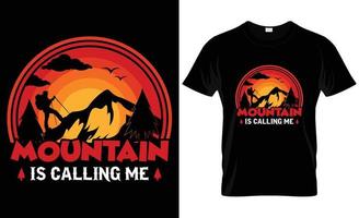 Mountain T-shirt Design vector