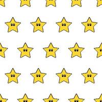 Vector pattern pixel stars.