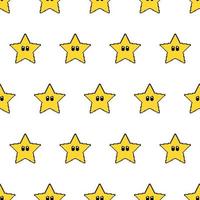 Vector pattern pixel stars.