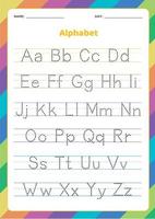 Learn alphabet. ABC game. Vector illustration.