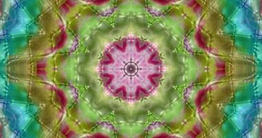 Kaleidoskop Animation, abstrakt geometrisch Hintergrund Film, Mandala Animation video