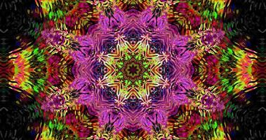 Kaleidoscope animation, Abstract geometric background movie,Mandala animation video